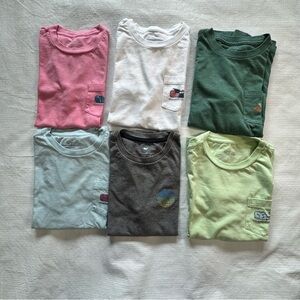 Vineyard Vines 5 shorts sleeves and 1 long sleeves
